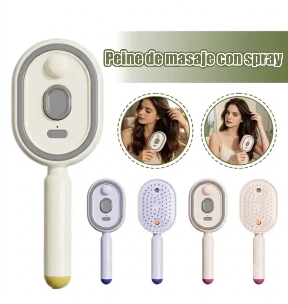 Lúmora™                                      Cepillo Capilar inteligente con Spray