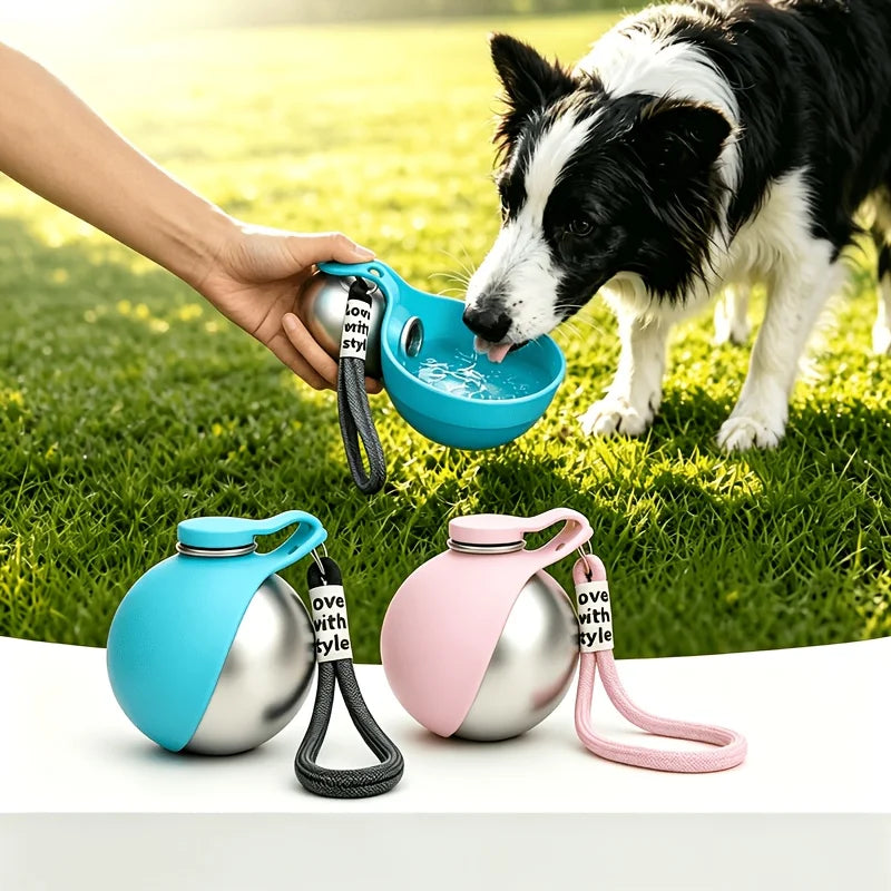 Botella de Agua 2 en 1 para perros - Bebedero Portátil